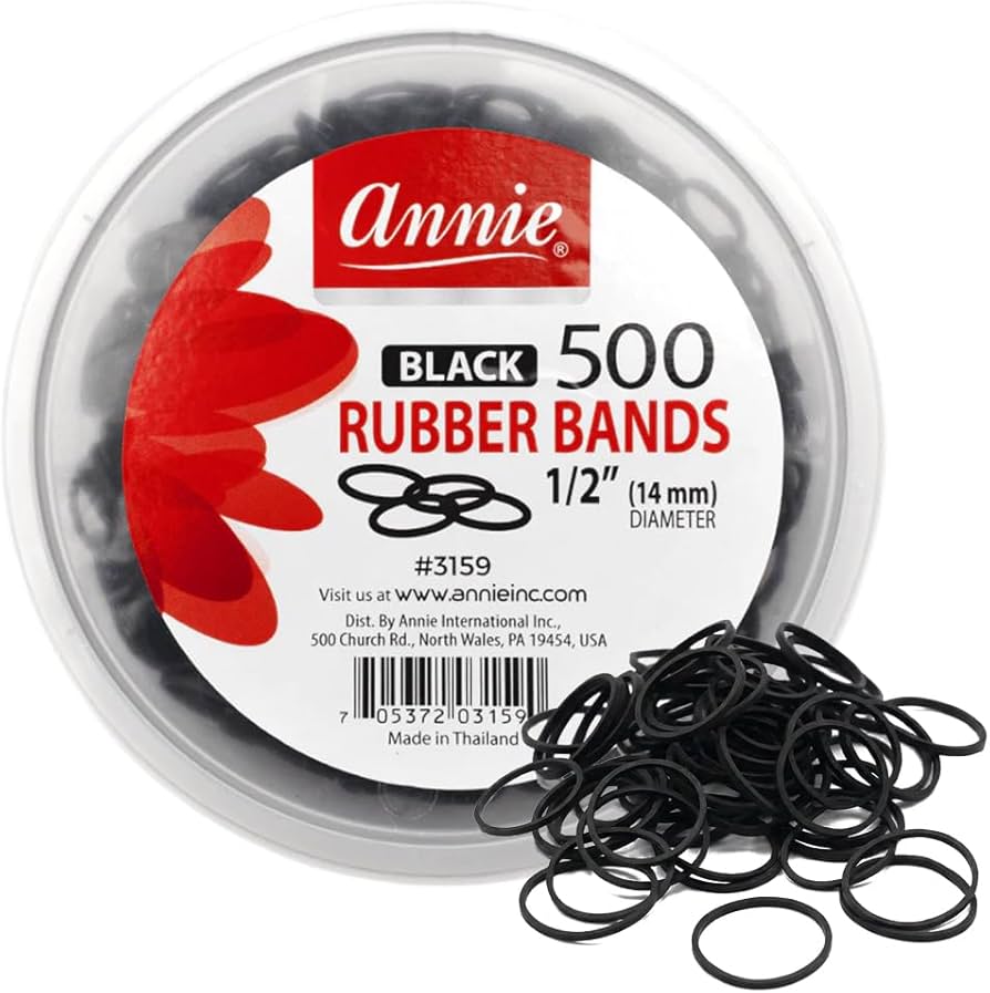 ANNIE – ÉLASTIQUES NOIRS 1/2''