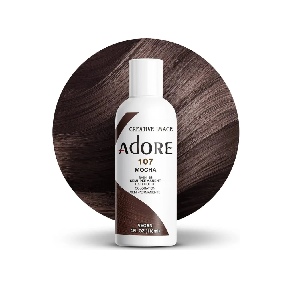 ADORE – COLORATION CAPILLAIRE SEMI-PERMANENTE #107 MOKA 4 OZ