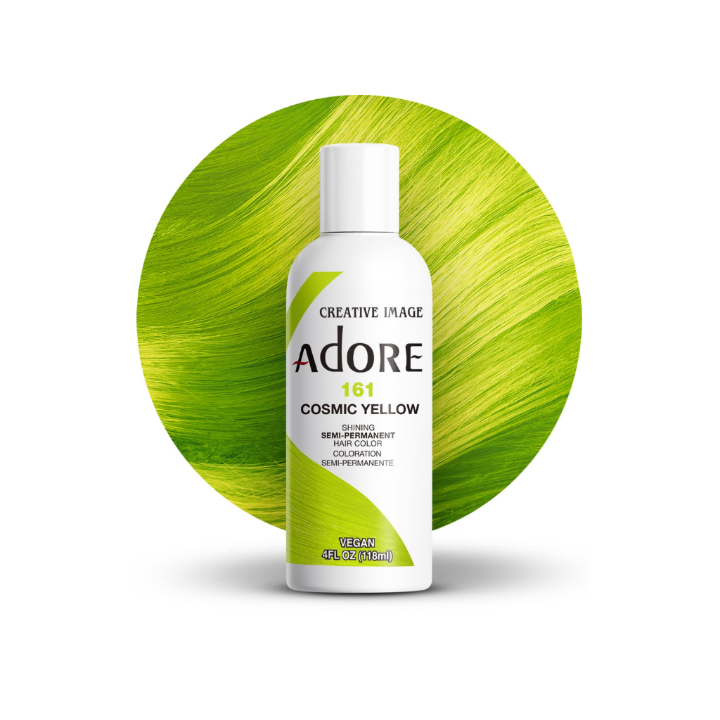 ADORE – COLORATION CAPILLAIRE SEMI-PERMANENTE #161 JAUNE COSMIQUE 4 OZ