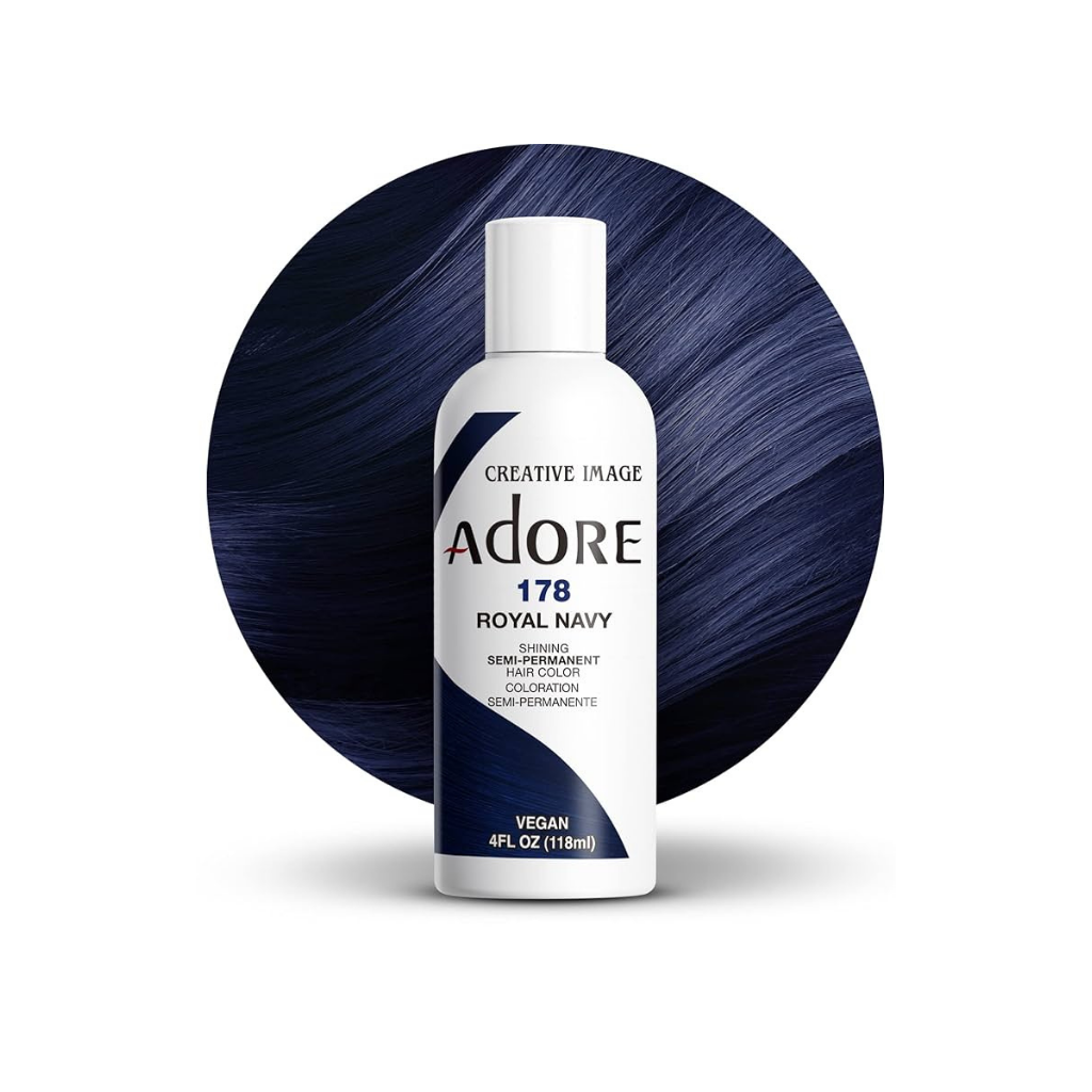 ADORE – COLORATION CAPILLAIRE SEMI-PERMANENTE #178 BLEU MARINE ROYAL 4 OZ