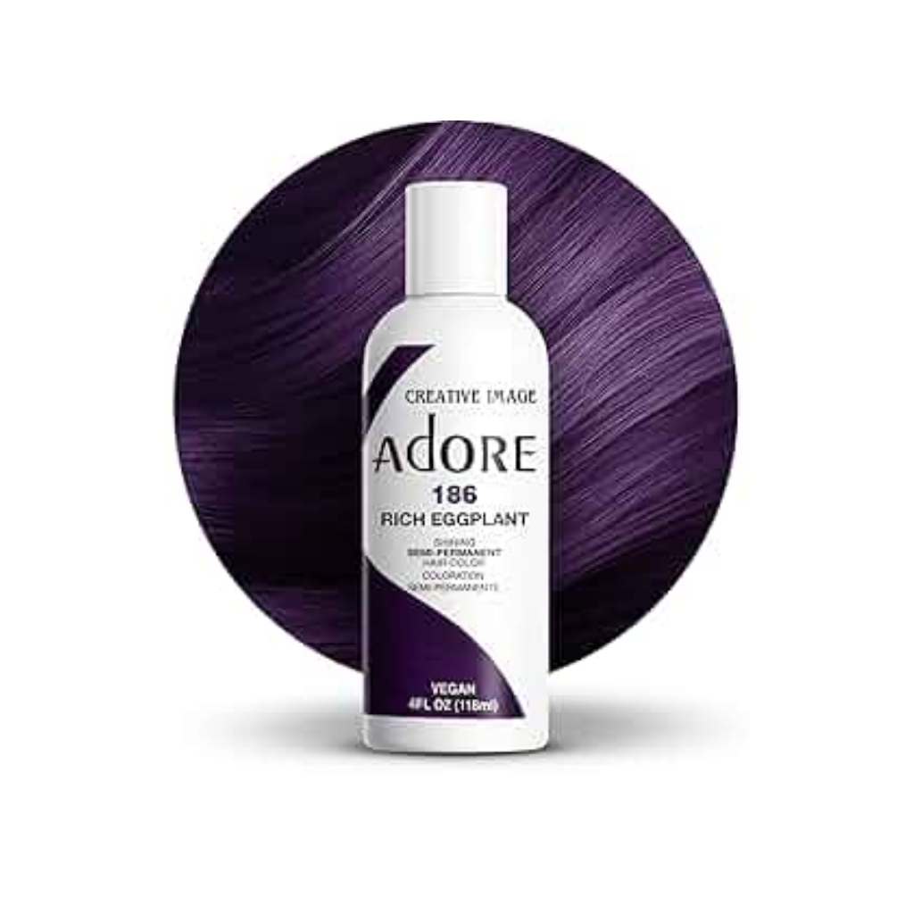 ADORE – COLORATION CAPILLAIRE SEMI-PERMANENTE #186 AUBERGINE INTENSE 4 OZ
