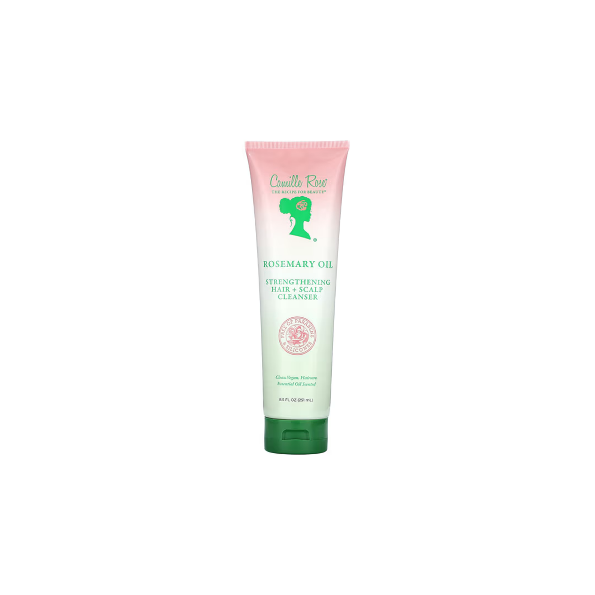 CAMILLE ROSE – NETTOYANT RENFORÇANT POUR CHEVEUX ET CUIR CHEVELU À L’HUILE DE ROMARIN