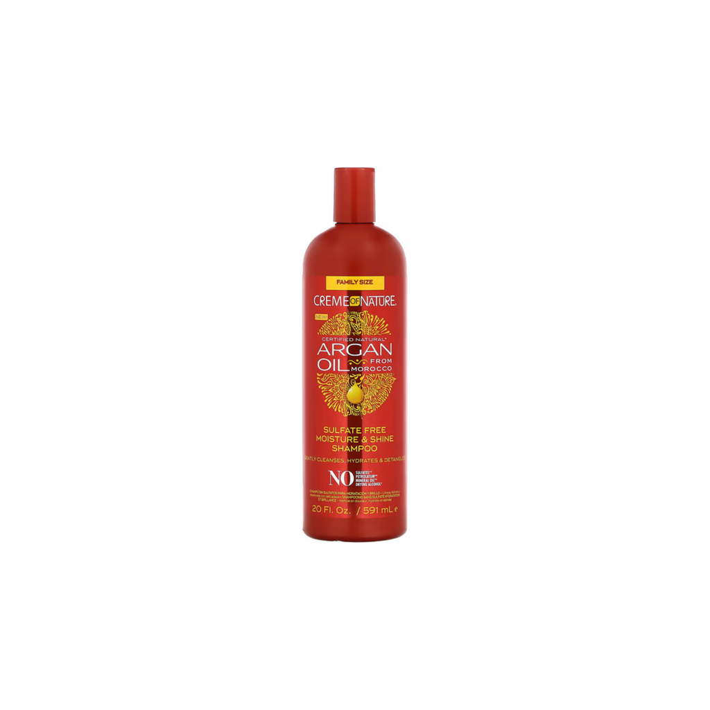 CREME OF NATURE – SHAMPOOING HYDRATANT ET BRILLANCE SANS SULFATES À L’HUILE D’ARGAN DU MAROC