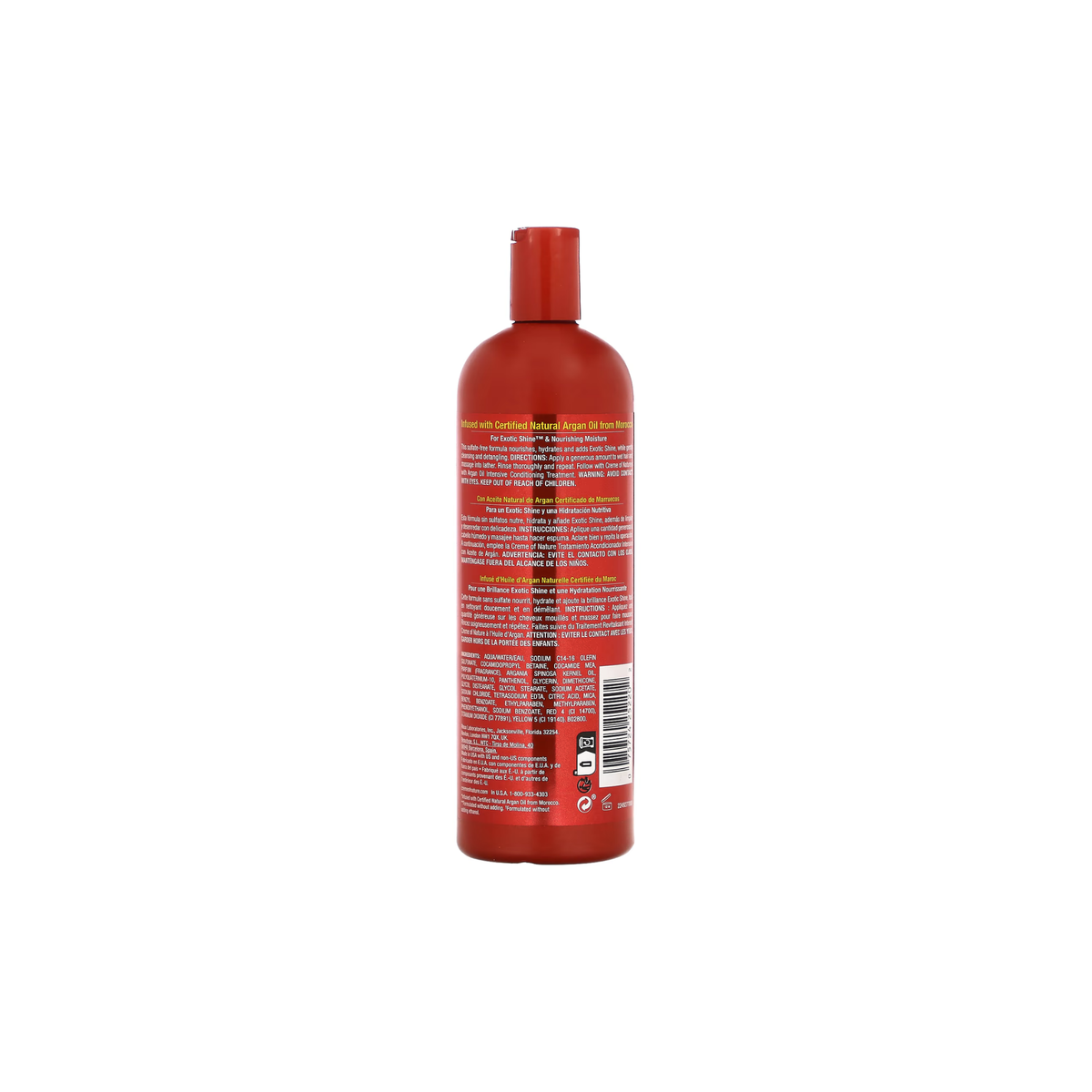 CREME OF NATURE – SHAMPOOING HYDRATANT ET BRILLANCE SANS SULFATES À L’HUILE D’ARGAN DU MAROC