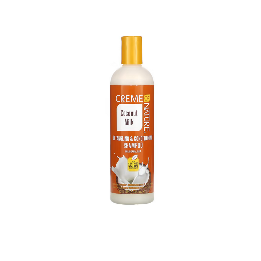CREME OF NATURE – SHAMPOOING DÉMÊLANT ET CONDITIONNEUR AU LAIT DE NOIX DE COCO