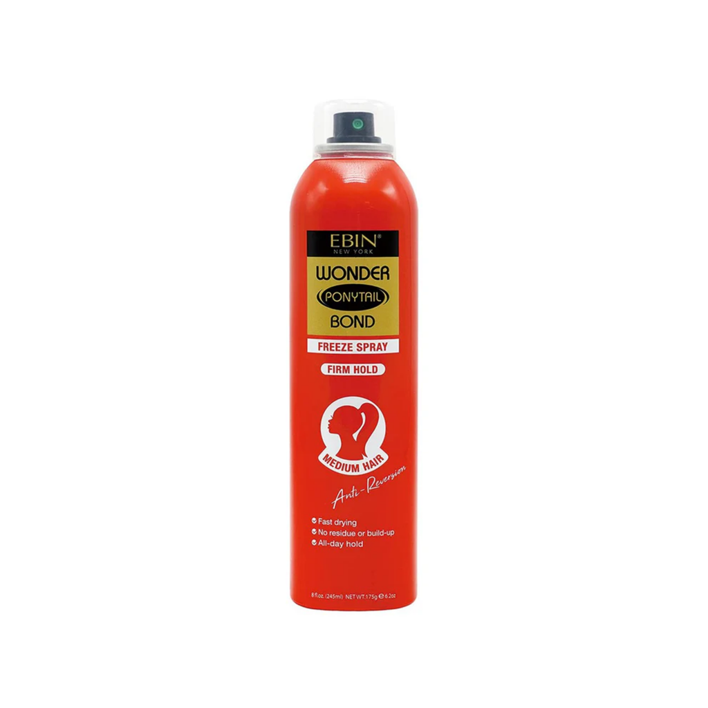 EBIN – WONDER PONYTAIL BOND SPRAY POUR QUEUE DE CHEVAL – TENUE FORTE 8 OZ