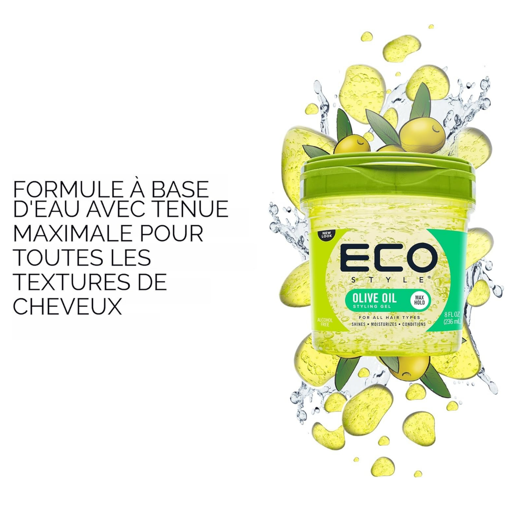 ECO STYLE – GEL COIFFANT À L’HUILE D’OLIVE