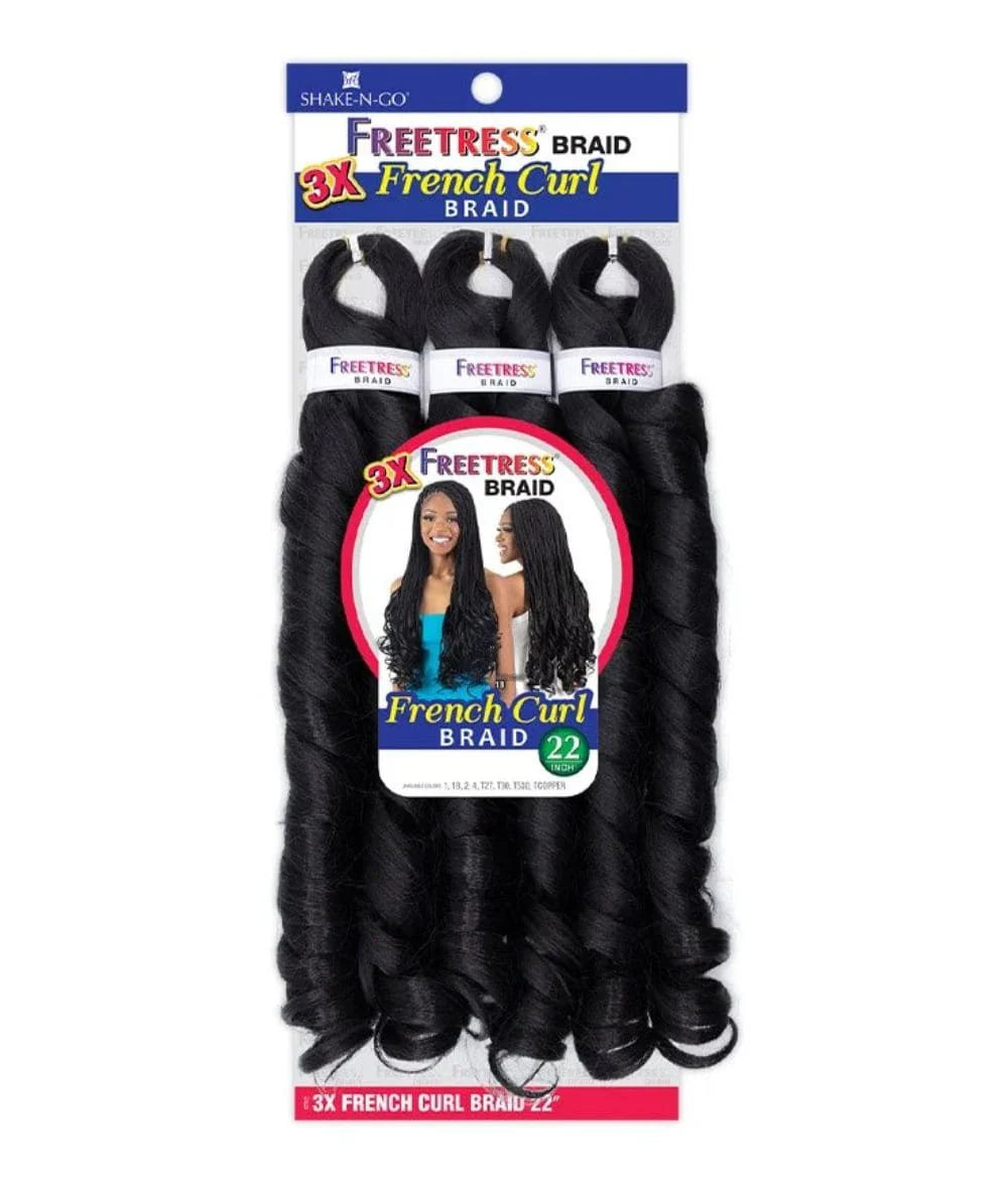 SHAKE N GO FREETRESS – TRESSES FRENCH CURL 3X 22 po
