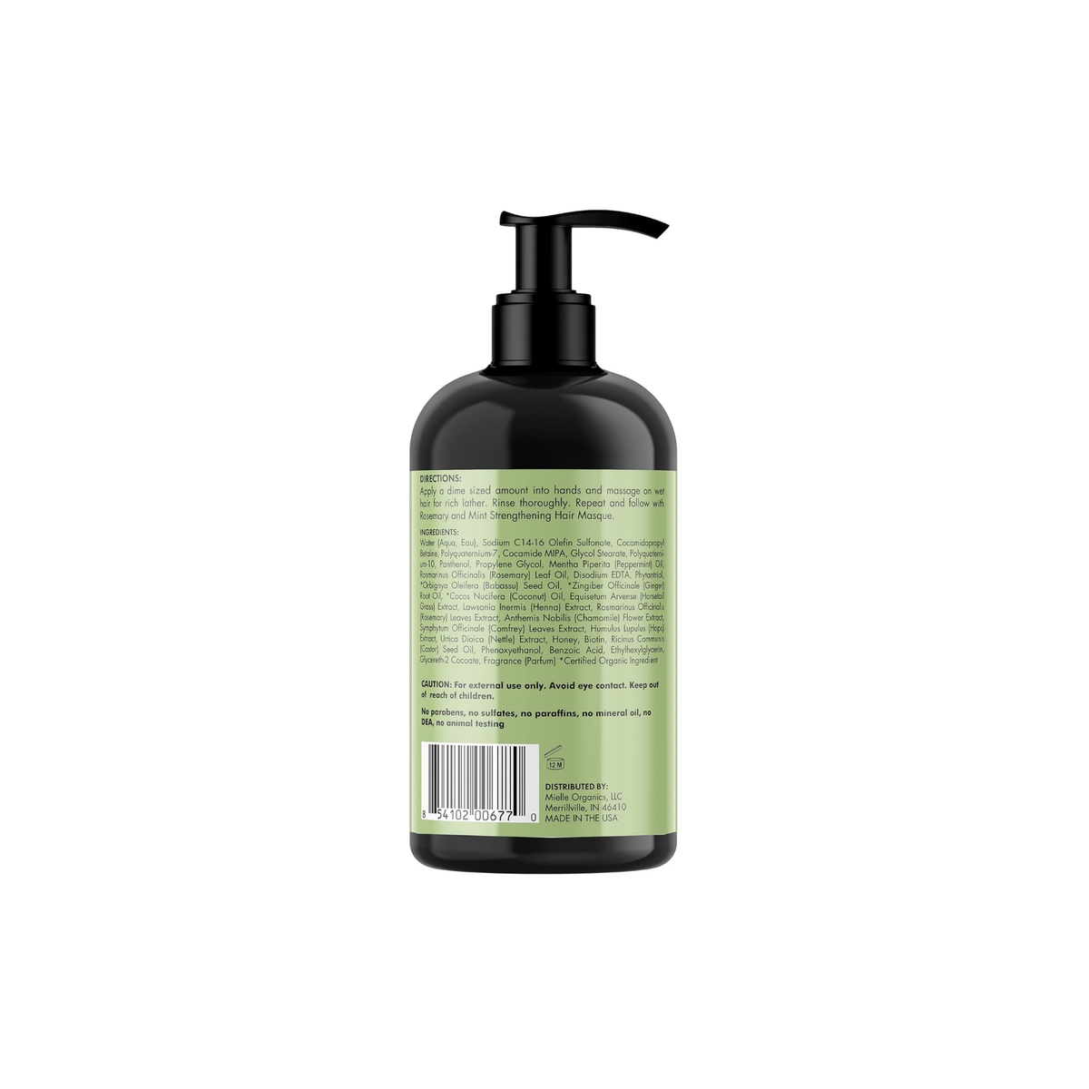 MIELLE – SHAMPOOING RENFORÇANT AU ROMARIN ET À LA MENTHE