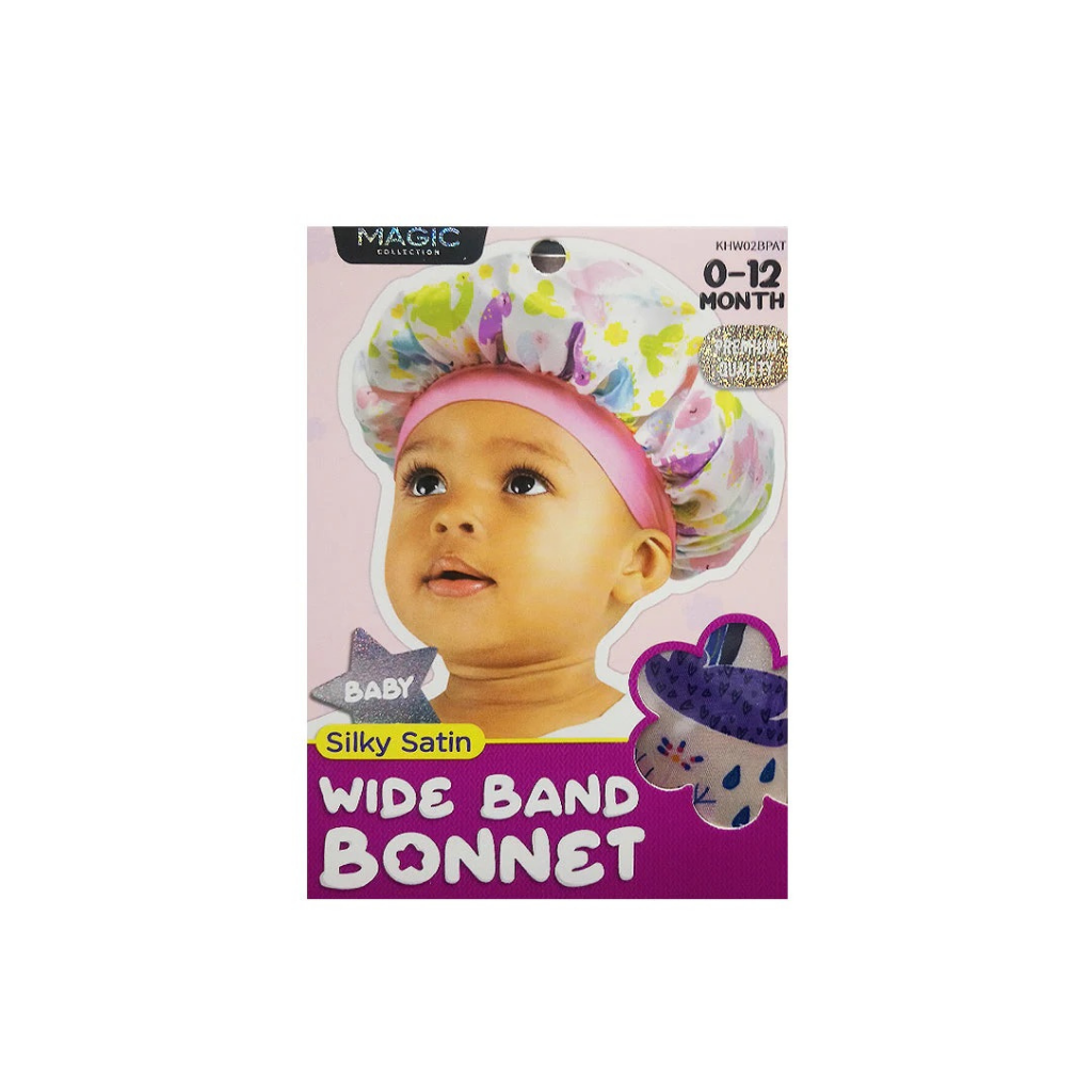MAGIC COLLECTION – BONNET EN SATIN POUR BÉBÉ (0 À 12 MOIS)