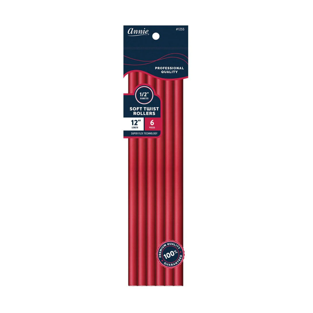 ANNIE - ROULEAUX SOUPLES FLEXIBLES 12 PO POUR BOUCLES SANS CHALEUR
