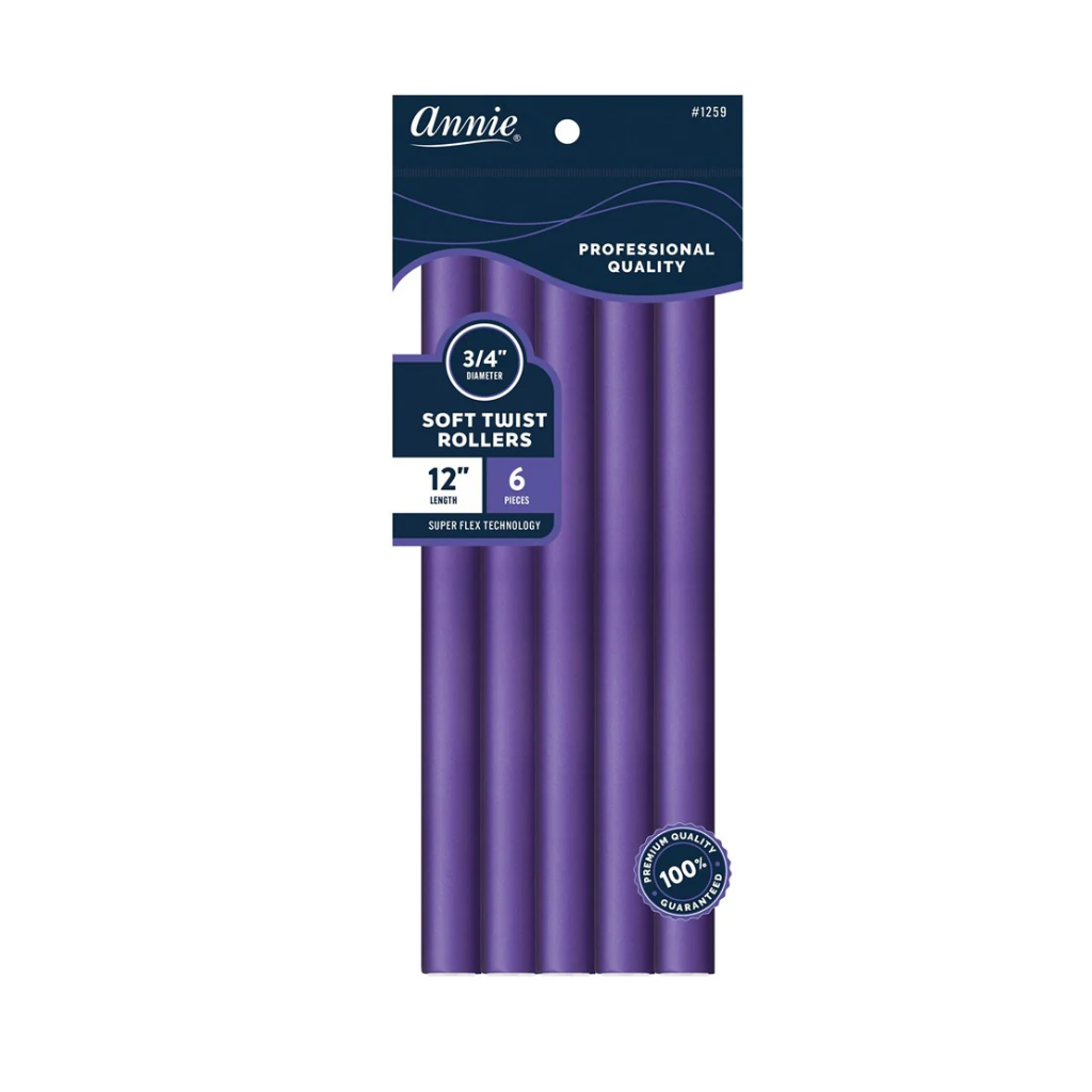 ANNIE - ROULEAUX SOUPLES FLEXIBLES 12 PO POUR BOUCLES SANS CHALEUR