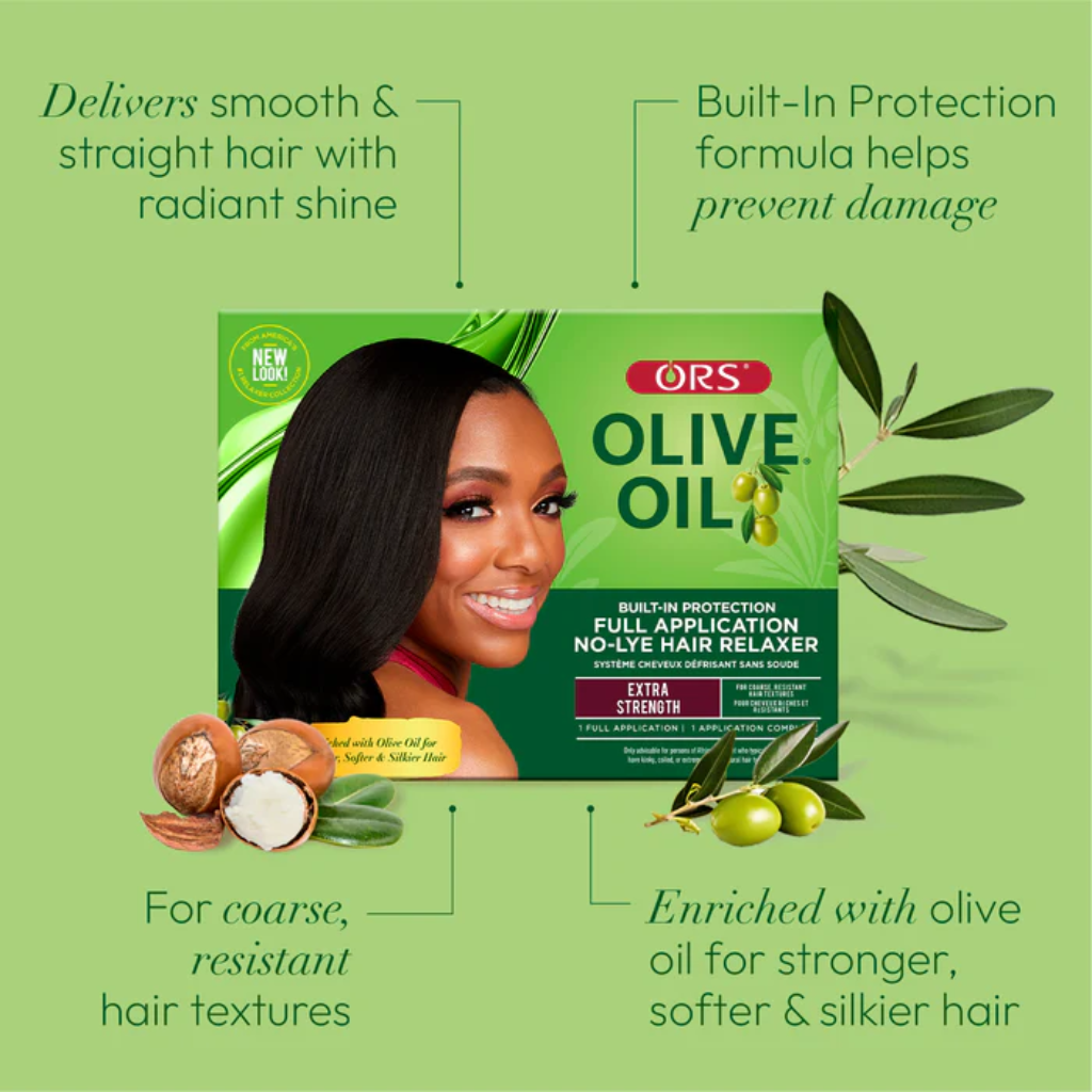 ORS – KIT DE DÉFRISAGE À L’HUILE D’OLIVE SANS SOUDE (EXTRA FORT)