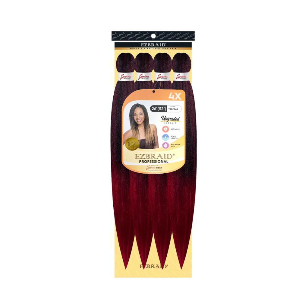 EZBRAID PROFESSIONAL – MÈCHES À TRESSER PRÉ-ÉTIRÉES 4X