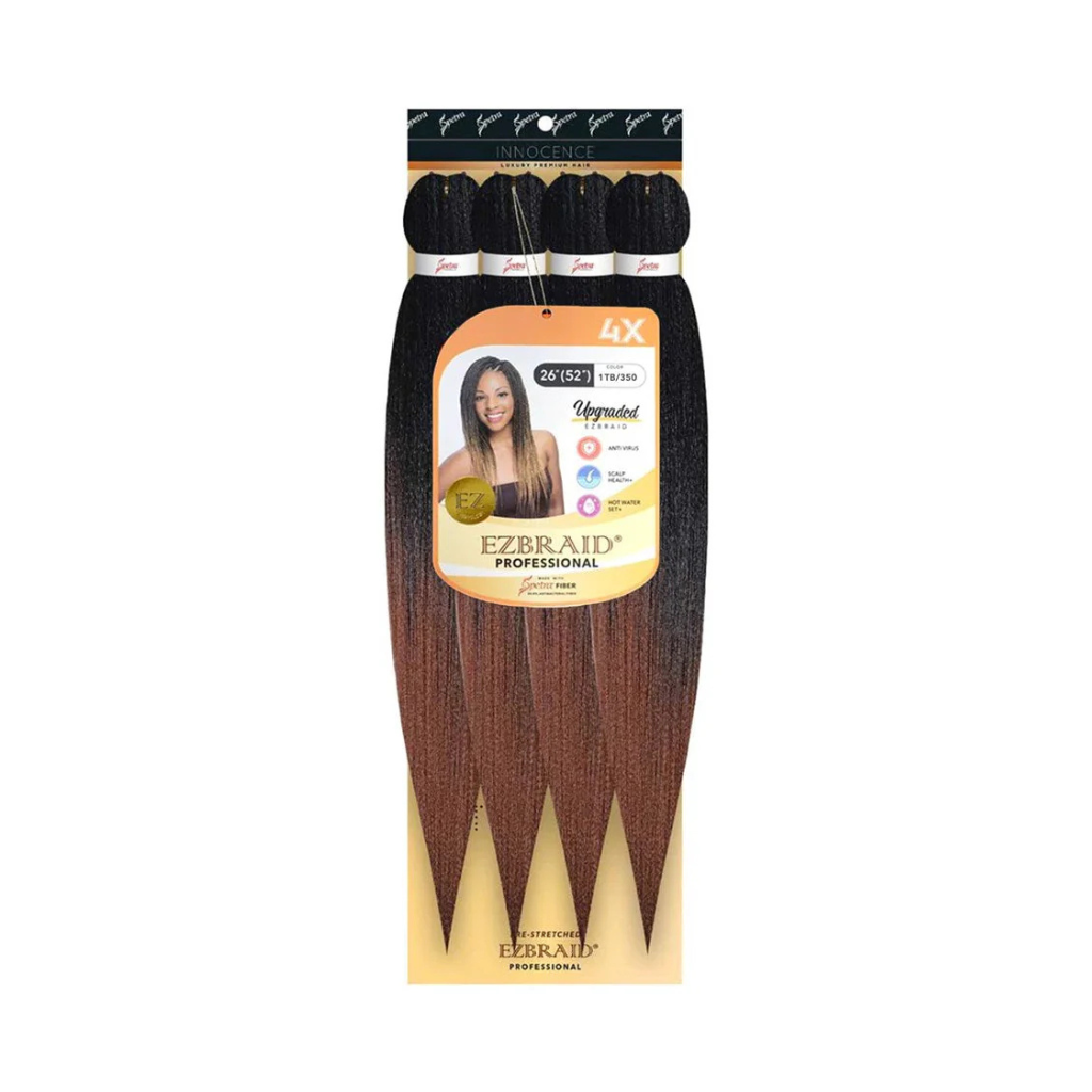 EZBRAID PROFESSIONAL – MÈCHES À TRESSER PRÉ-ÉTIRÉES 4X