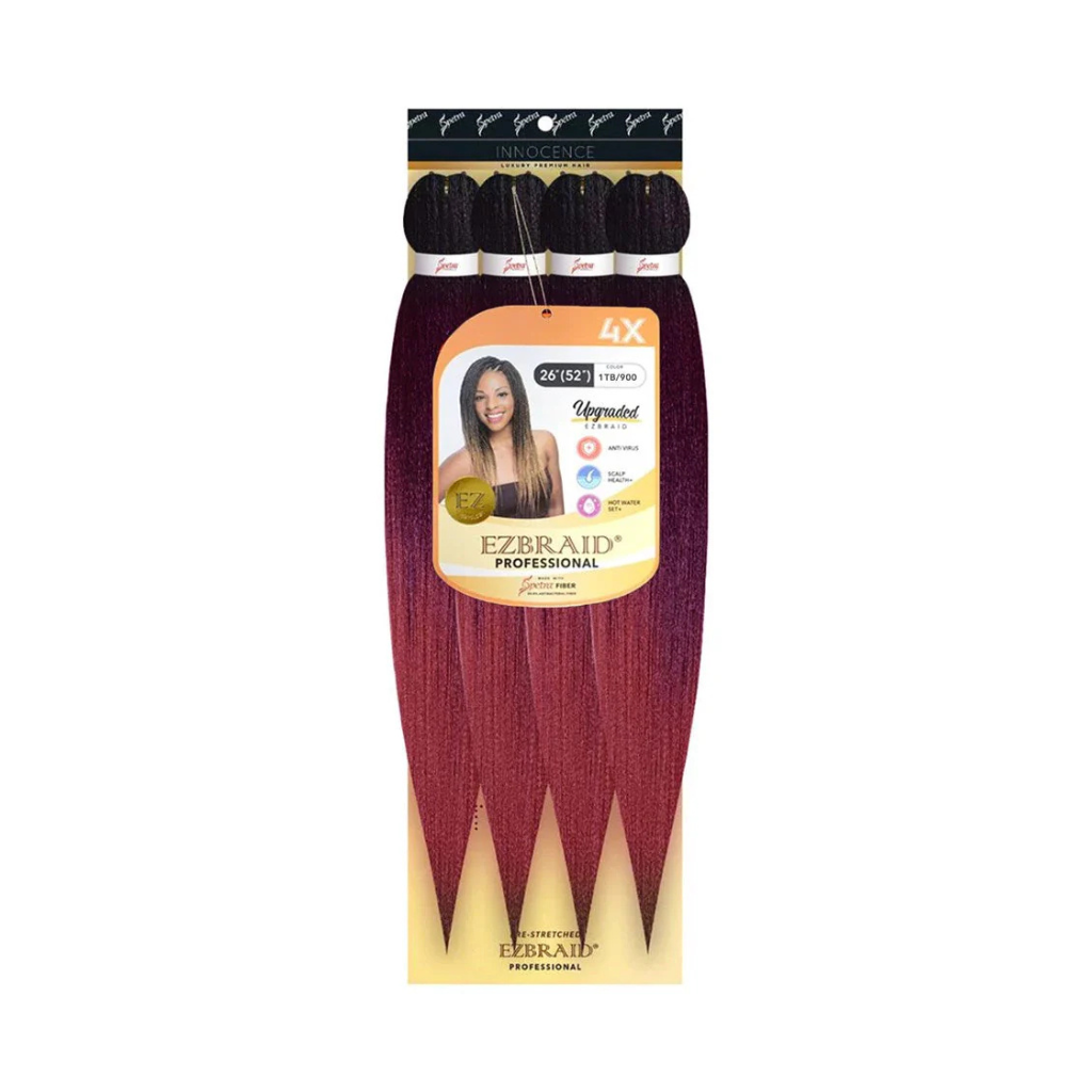 EZBRAID PROFESSIONAL – MÈCHES À TRESSER PRÉ-ÉTIRÉES 4X