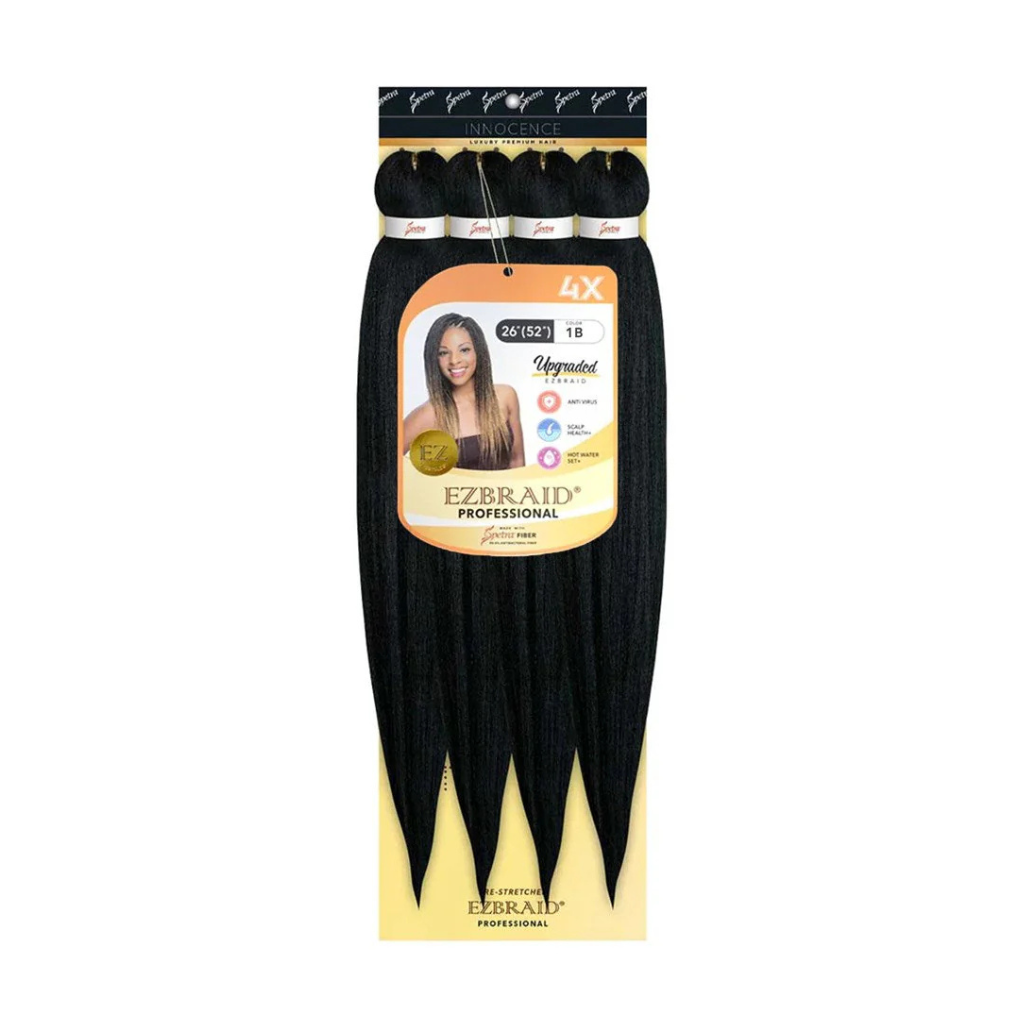 EZBRAID PROFESSIONAL – MÈCHES À TRESSER PRÉ-ÉTIRÉES 4X