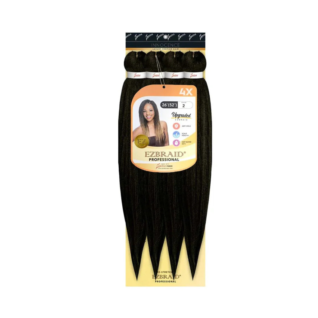 EZBRAID PROFESSIONAL – MÈCHES À TRESSER PRÉ-ÉTIRÉES 4X