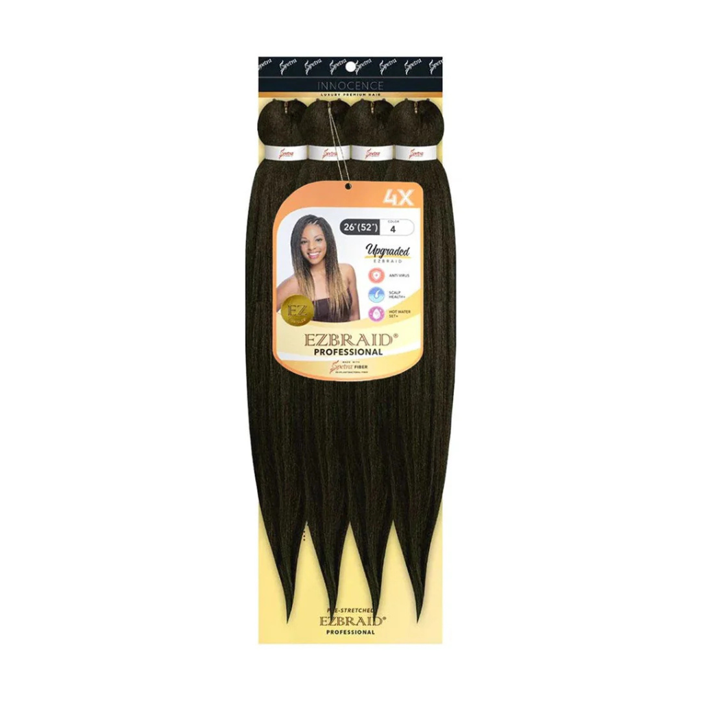 EZBRAID PROFESSIONAL – MÈCHES À TRESSER PRÉ-ÉTIRÉES 4X
