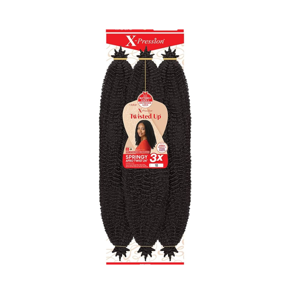 OUTRE - X-PRESSION CROCHET BRAID TWISTED UP 3X SPRINGY - CHEVEUX POUR AFRO TWIST
