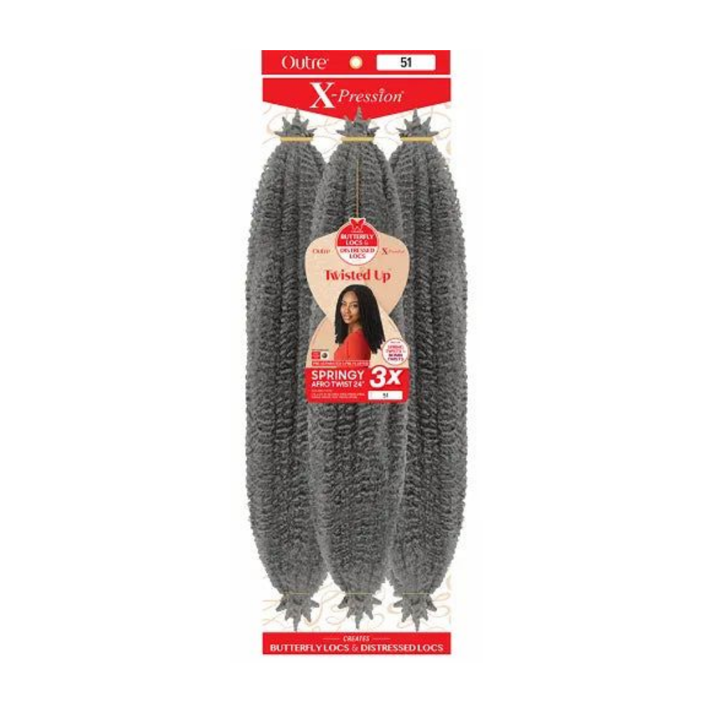 OUTRE - X-PRESSION CROCHET BRAID TWISTED UP 3X SPRINGY - CHEVEUX POUR AFRO TWIST