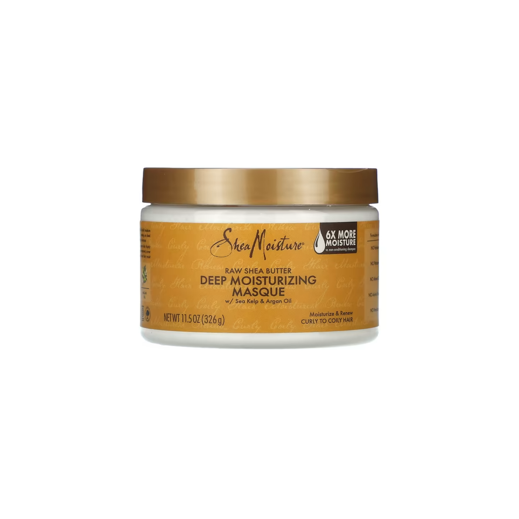 SHEA MOISTURE – MASQUE HYDRATANT PROFOND AU BEURRE DE KARITÉ BRUT