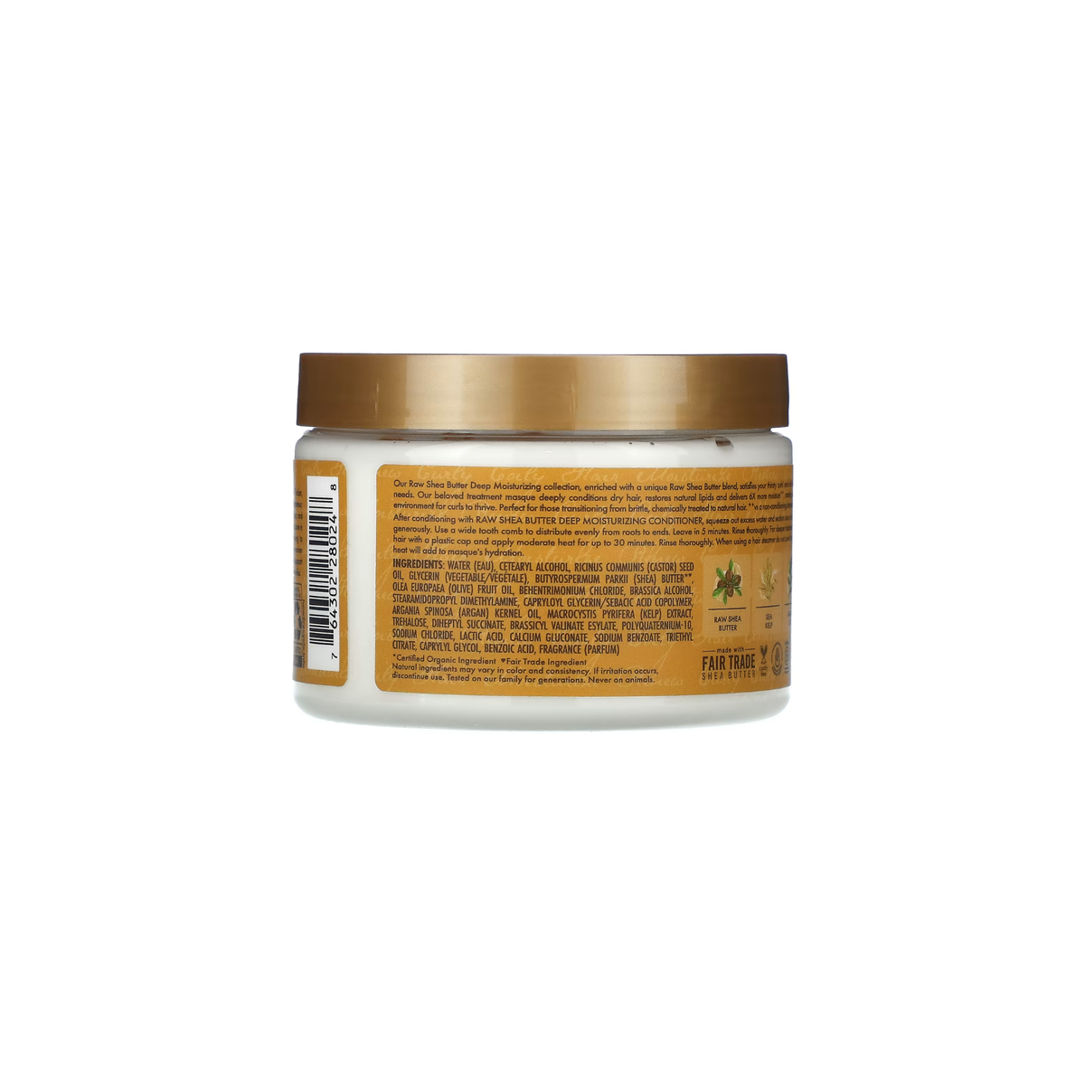 SHEA MOISTURE – MASQUE HYDRATANT PROFOND AU BEURRE DE KARITÉ BRUT