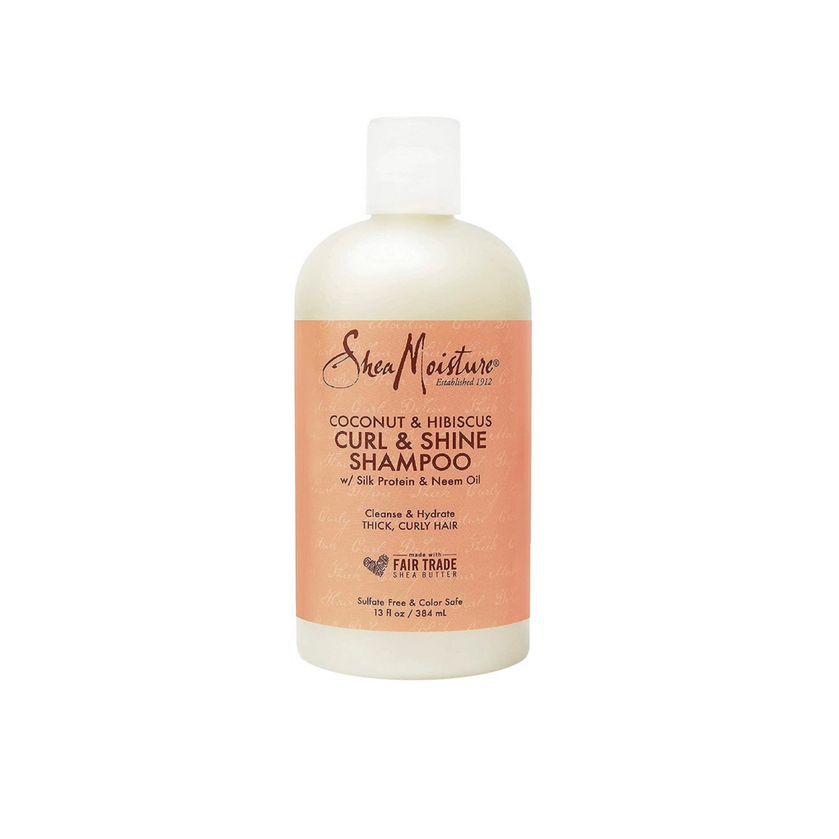 SHEA MOISTURE – SHAMPOOING BOUCLES ET ÉCLAT À LA NOIX DE COCO ET À L’HIBISCUS