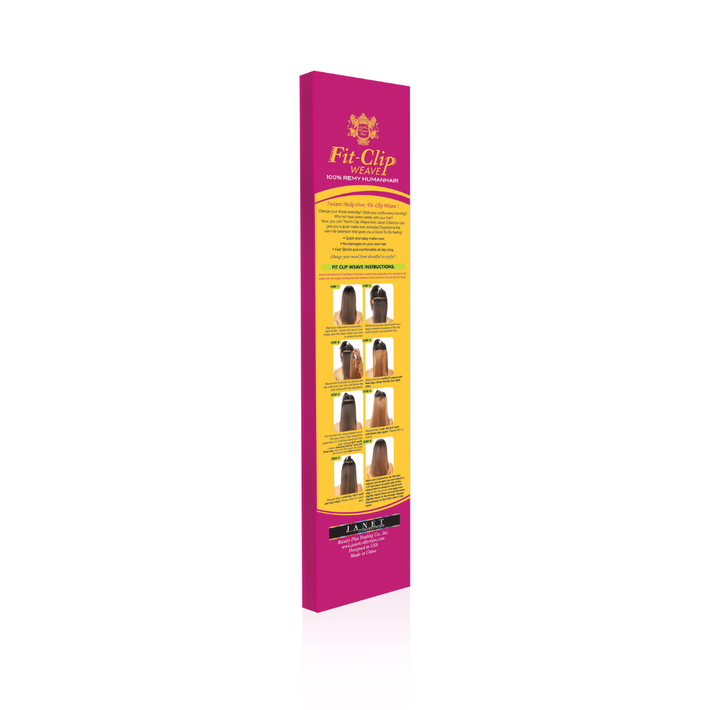 JANET COLLECTION – EXTENSIONS À CLIPS EN CHEVEUX HUMAINS REMY BODY WAVE 8 PIÈCES